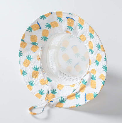 Home Prefer UPF50+ Wide Brim Sun Hat Boys Girls Sun Protection Hat Zoo Beach Swim Safari Bucket Hat