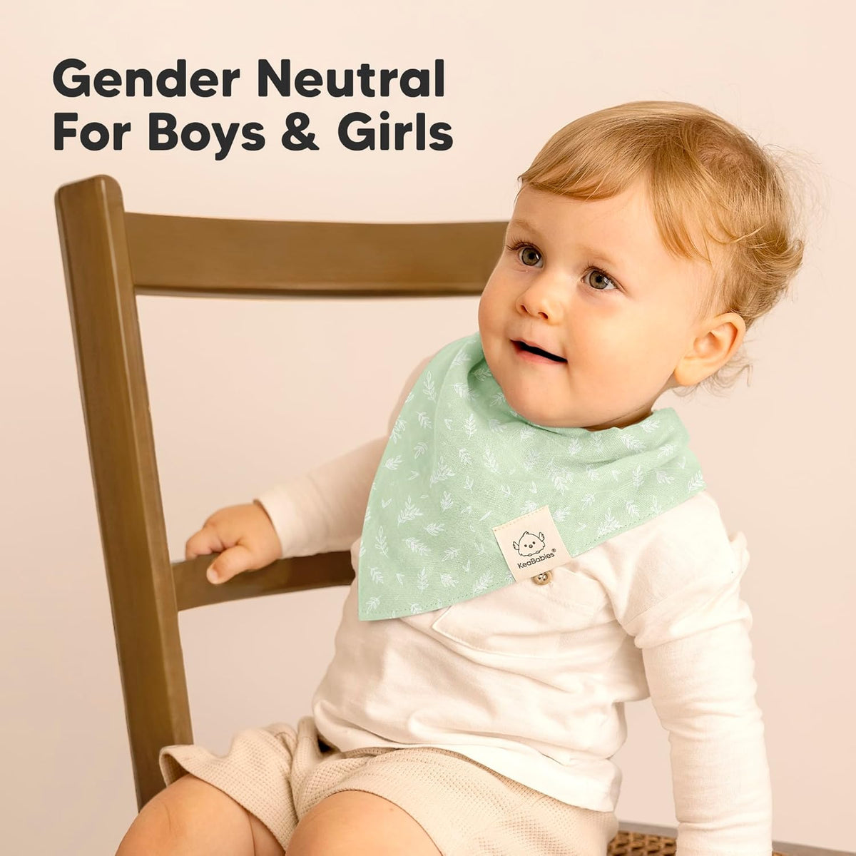 8-Pack Muslin Baby Bibs for Boys, Girls - Muslin Bandana Drool Bibs for Baby Girl & Boy, Drooling