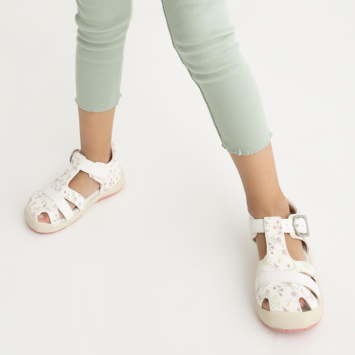 Toddler Girls Fisherman Buckle Sandals - Comfortable Summer Sandals with Closed Toe & Adjustable