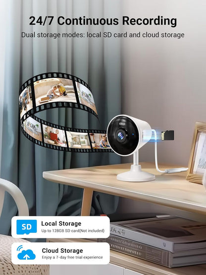 5G & 2.4G Indoor/Outdoor Security Camera for Home, Baby/Elder/Dog/Pet Camera with Phone App, WiFi