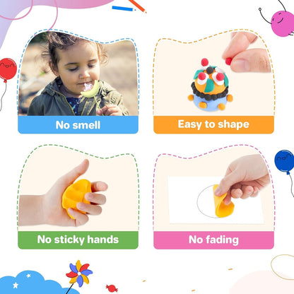 Air Dry Clay 156 Colors, Modeling Clay for Kids, Model Magic Clay, DIY Molding Clay Kit with