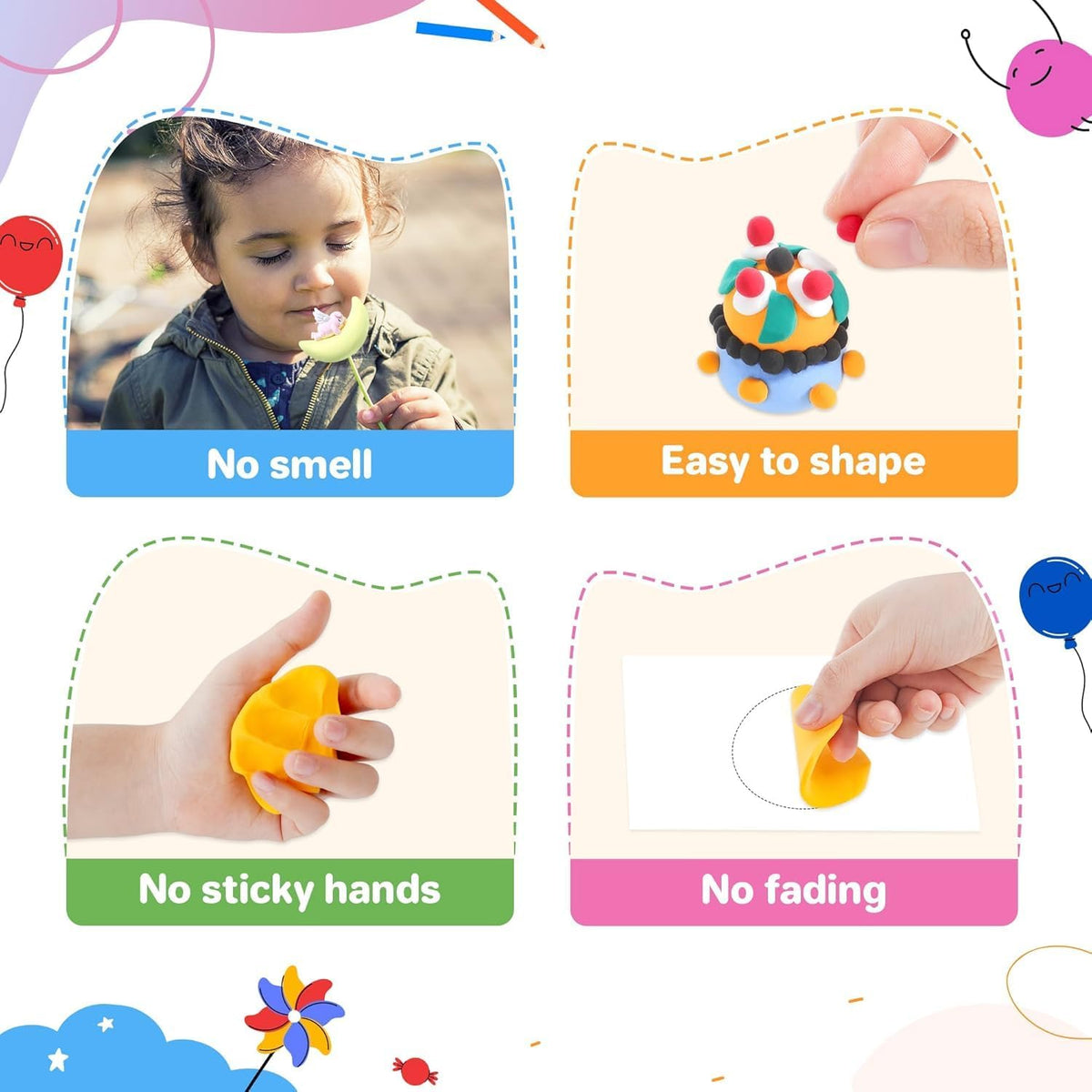 Air Dry Clay 102 Colors, Modeling Clay for Kids, Model Magic Clay, DIY Molding Clay Kit with