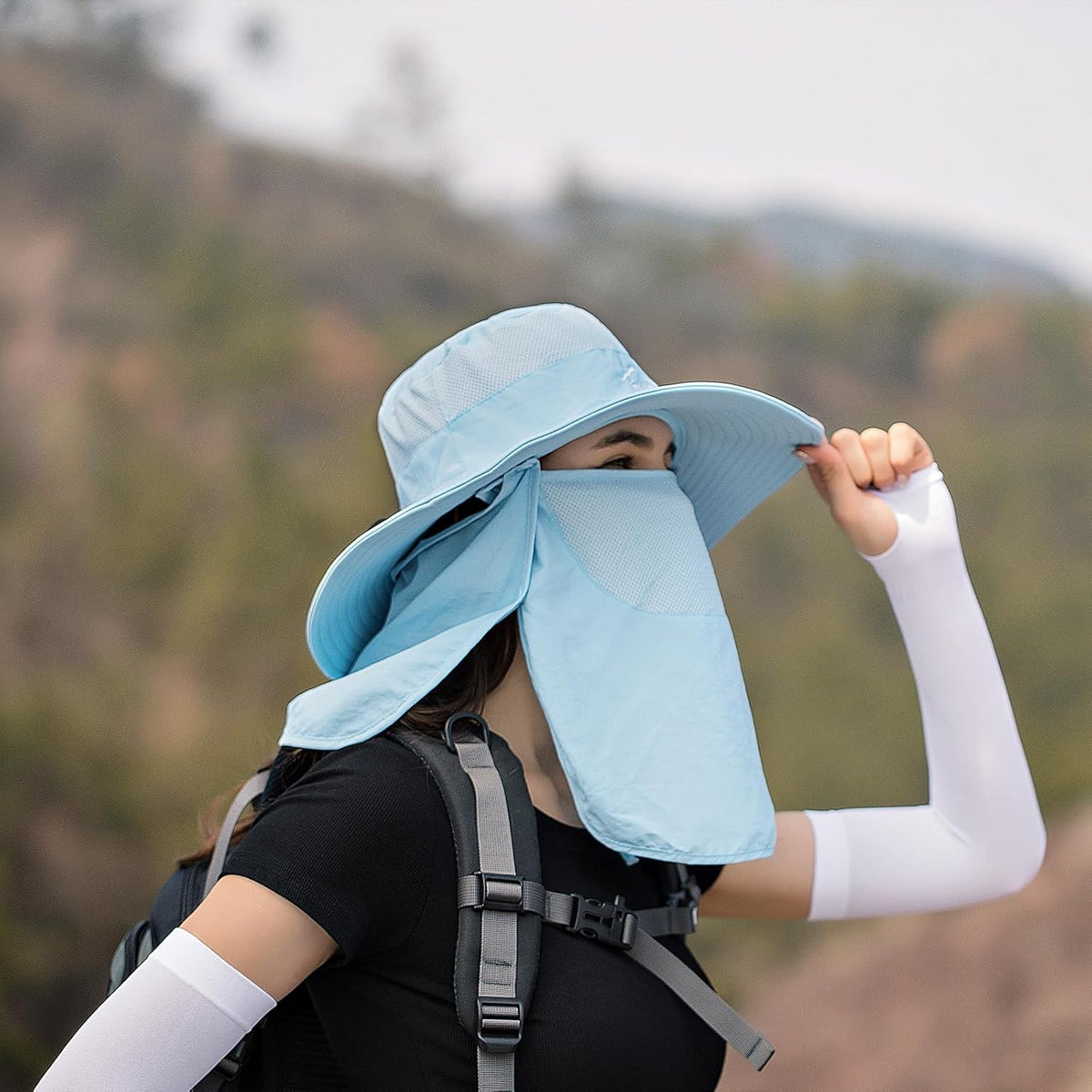 Sun Hats for Men Women Fishing Hat UPF 50+ Breathable Wide Brim Summer UV Protection Hat