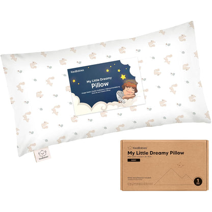 Toddler Pillow with Pillowcase - 10x18 My Little Dreamy Kids Travel Bed Pillows for Sleeping