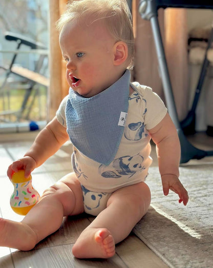 DiaperSquad's Baby Bibs for Drooling and Teething, Bibs for Boys, Baby Girl - Solid Cotton Baby