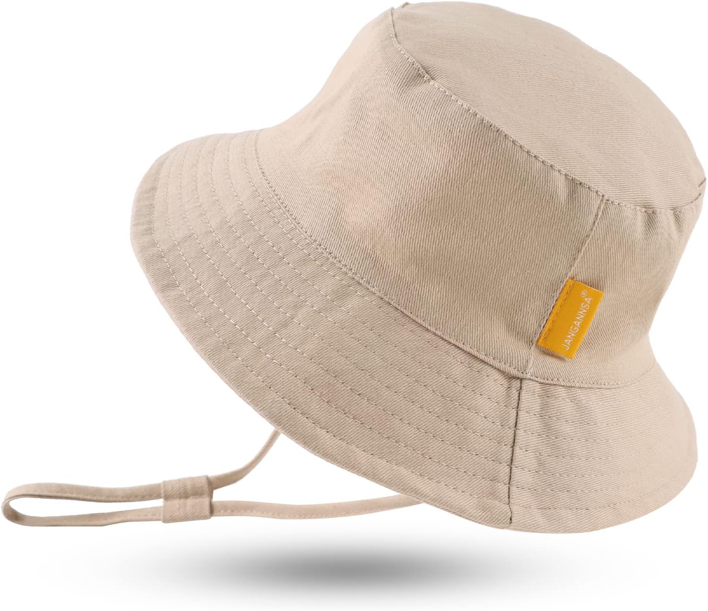 JANGANNSA Cotton Baby Sun Hat Infant Toddler Boys Girls Bucket Hats Summer Sun Protection Kids