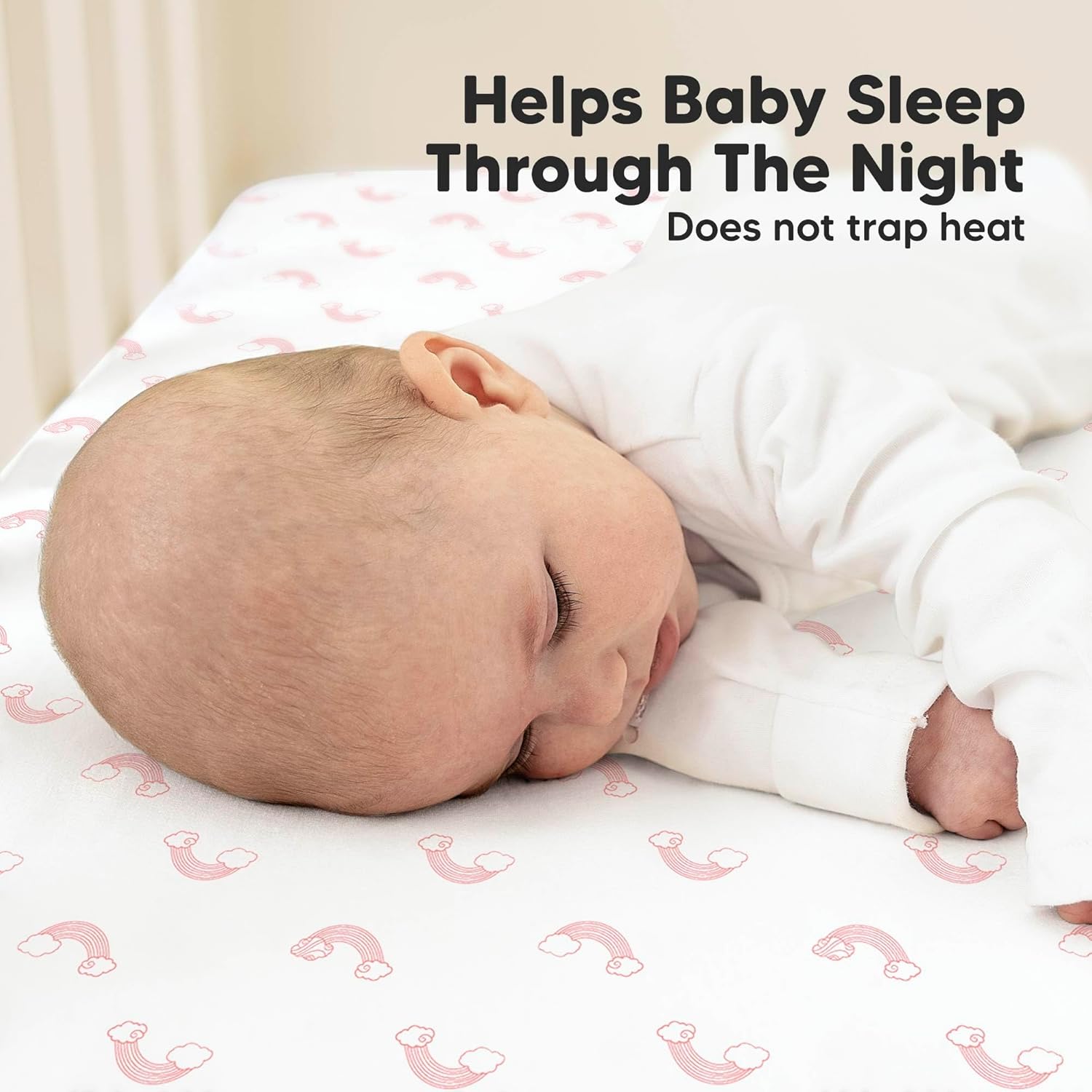 KeaBabies 2-Pack Organic Crib Sheets for Boys, Girls - 52x28 Fitted Crib Mattress Sheet Neutral