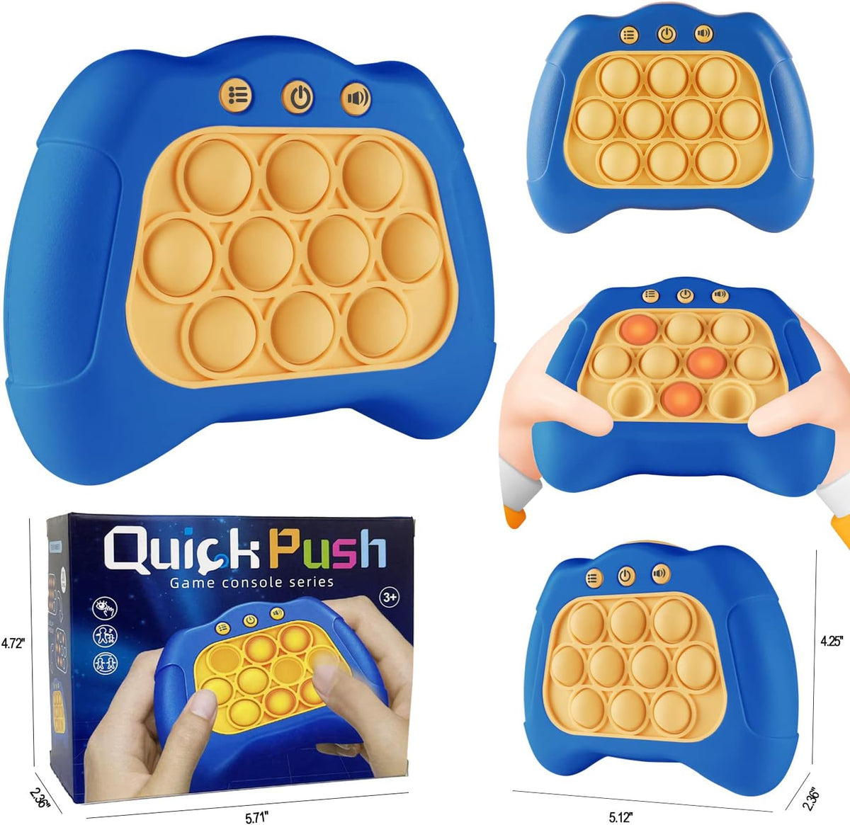 Pop The Target! Handheld Speed Pushing Game Machine: A Fun Multiplayer Game for Family. Fidget Game