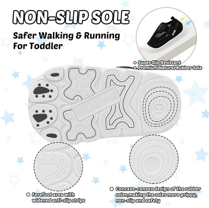 Baby Walking Shoes Toddler Girl Boy Soft Sole Breathable Mesh Slip on Summer Wide Shoes Infant