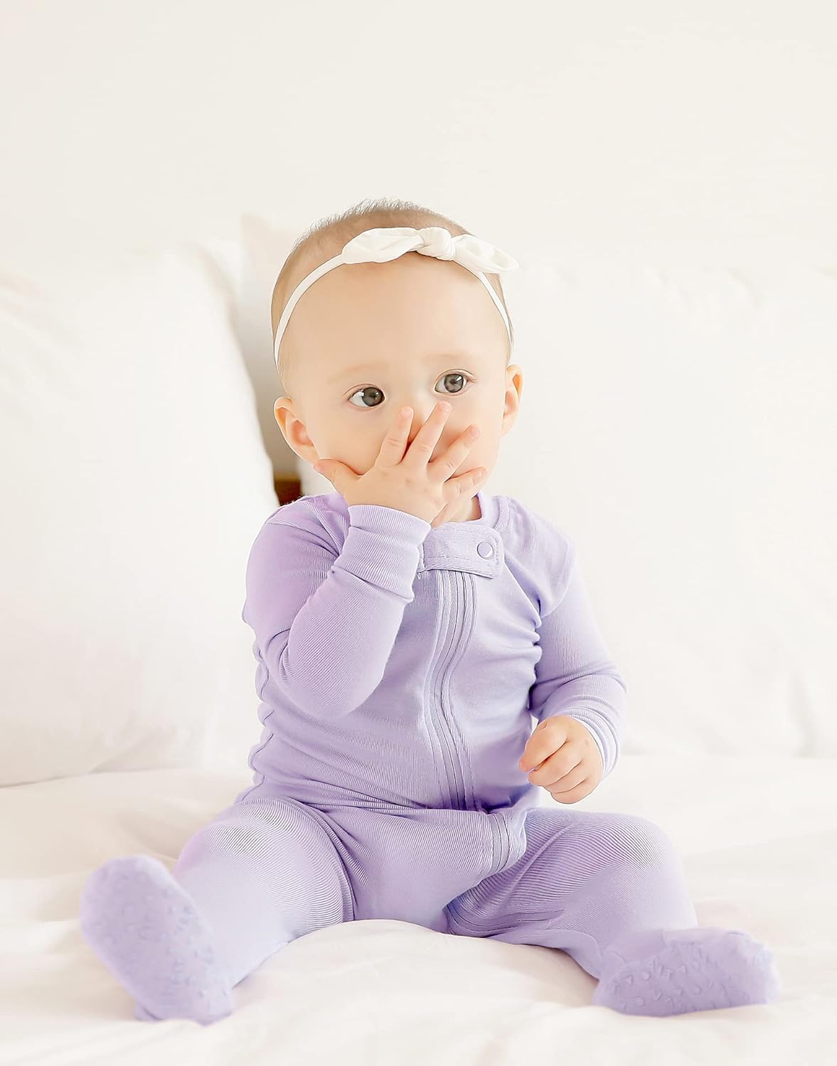 VAENAIT BABY Infant Toddler Boys Girls Footed One-Piece Sleep and Play Premium Modal Pajamas 1-2