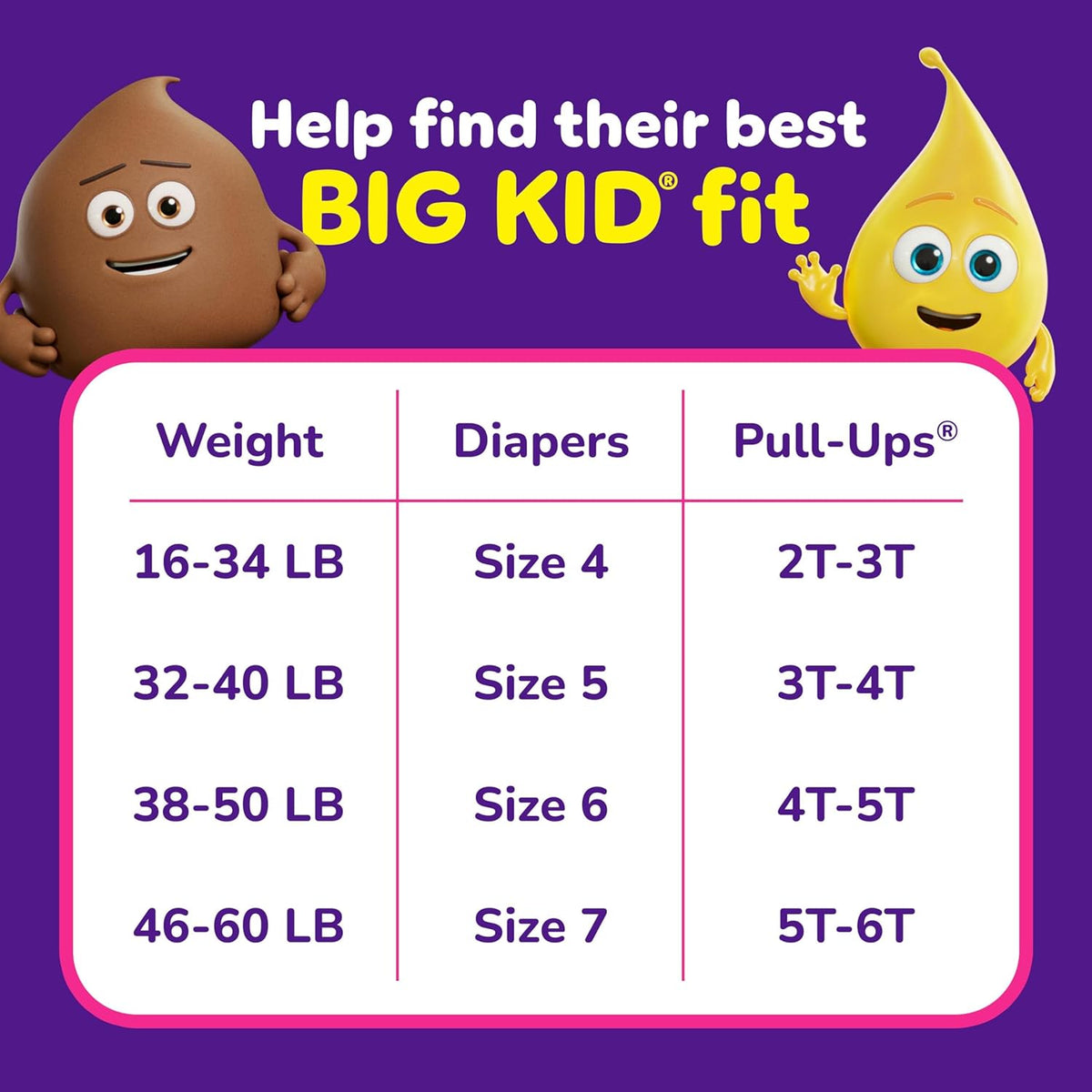 Pull-Ups Girls' Potty Training Pants, Size 5T-6T Training Underwear (46+ lbs), 66 Count