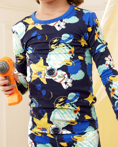 Bamboo Viscose Toddler Pajamas Boys Girls Baby 12M-8Y Pjs Sets Kids 2pcs Snug fit Long-Sleeve