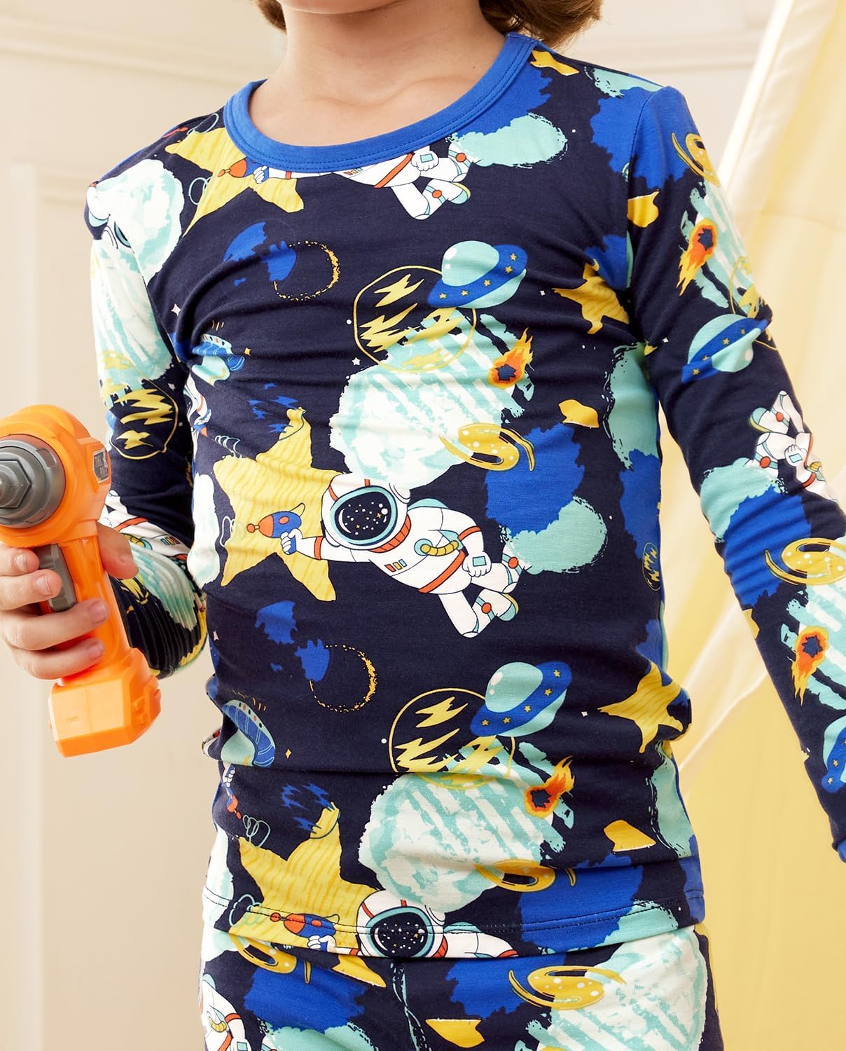 Bamboo Viscose Toddler Pajamas Boys Girls Baby 12M-8Y Pjs Sets Kids 2pcs Snug fit Long-Sleeve