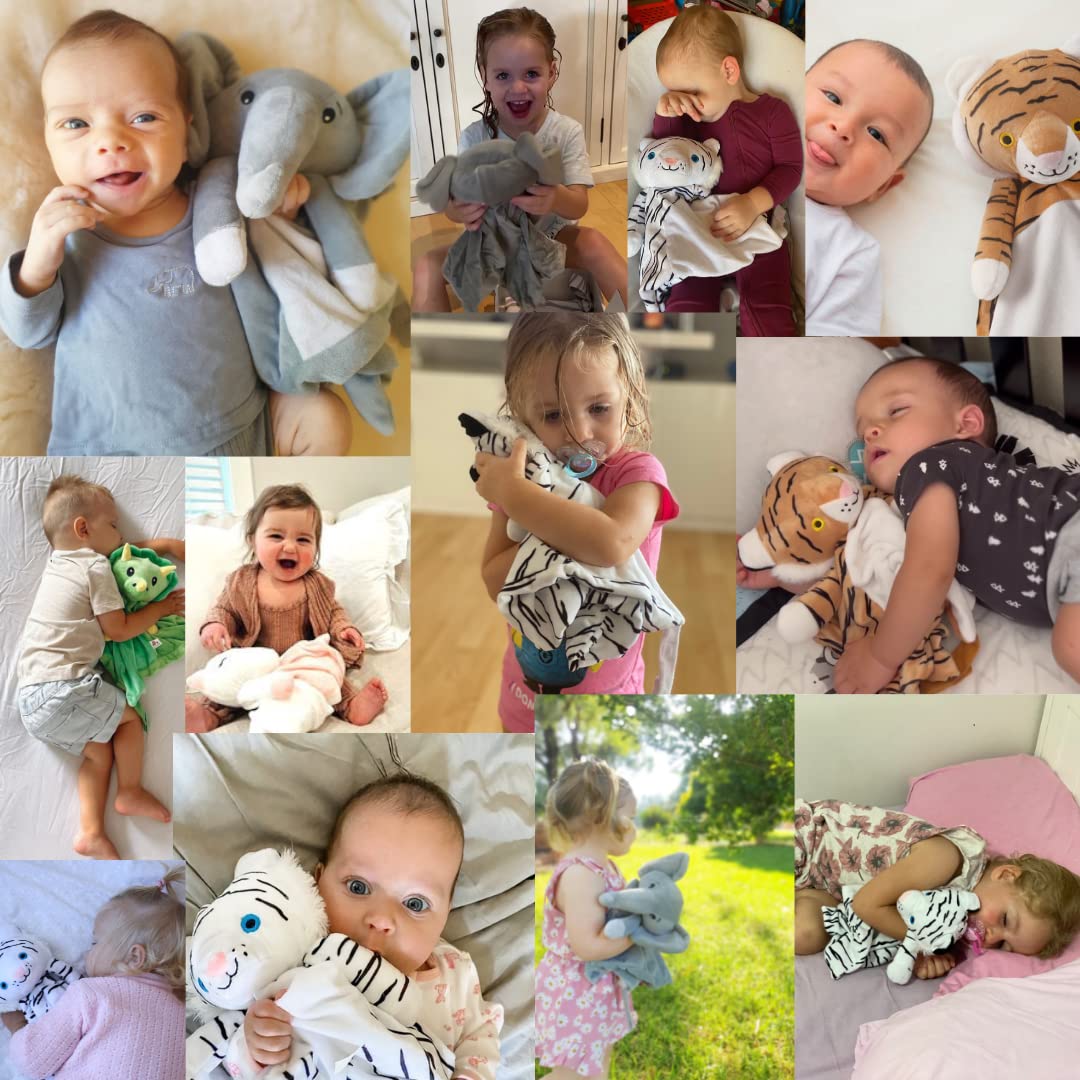 4-in-1 Sound Machine, Baby Lovey, Blanket - White Noise & Lullaby Plush Unicorn Calms & Reduces