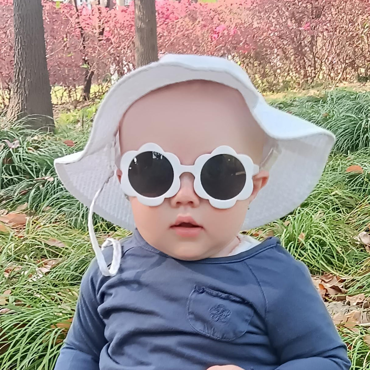 Baby & Toddler Wide Brim Sun Hats UPF 50+ Sun Protection Bucket Cap Cute Adjustable Hat in