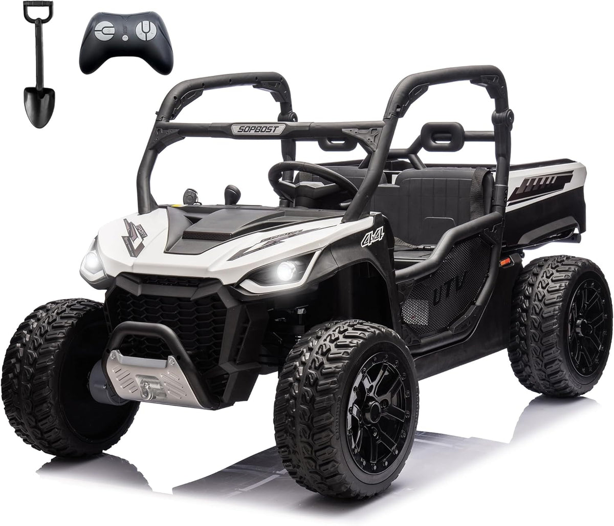 sopbost 24V 10Ah 2 Seater Ride On Car with Remote Control Battery Powered Ride On Toy Electric Kids