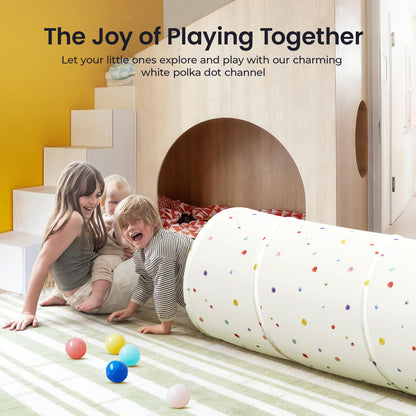 Tiny Land Kids Play Tunnel with Storage Bag for Toddlers and Baby