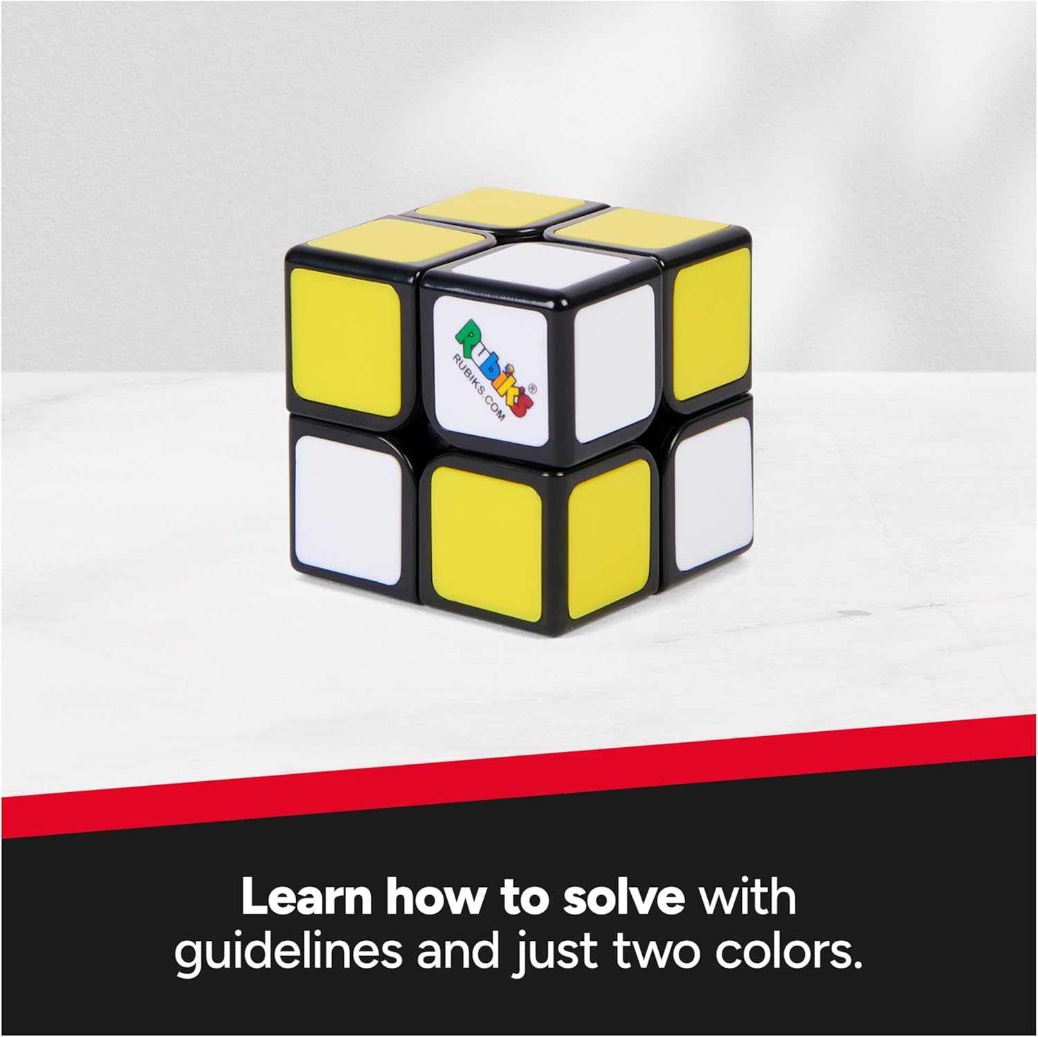 Rubik's Apprentice, 2x2 Beginner Cube 3D Puzzle Game Stress Relief Fidget Toy Easy Activity Cube