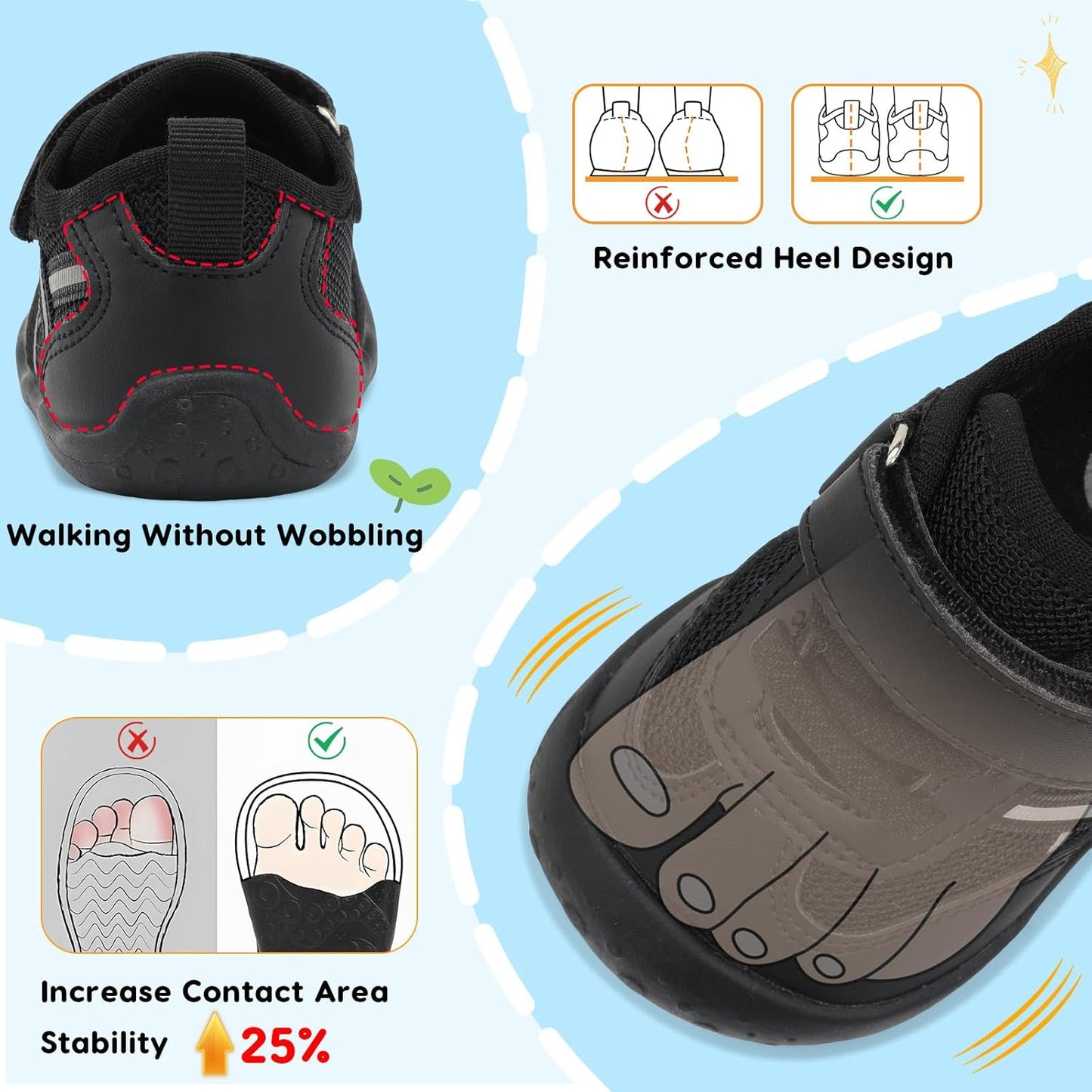 Scurtain Baby Shoes Boy Girl First Walking Shoe Infant Crib Breathable Sneakers Lightweight