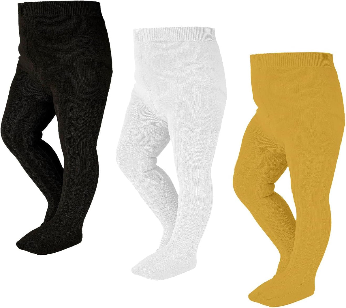 EPEIUS Baby Girl Tights Thick Cable Knit Leggings Stockings Cotton Pantyhose for Newborn Infant