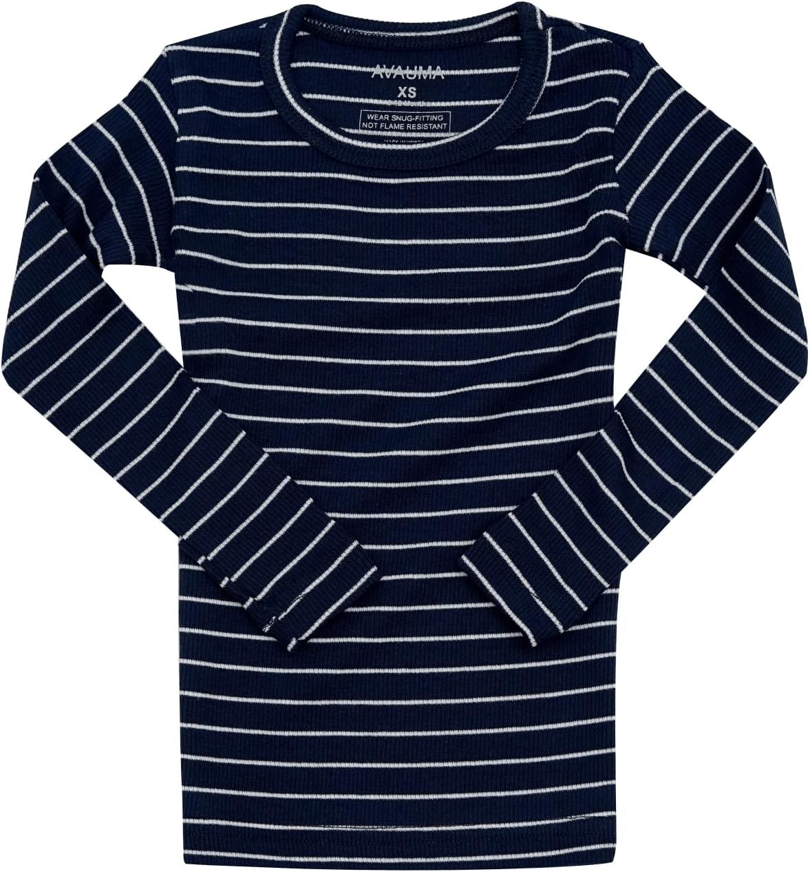 AVAUMA Stripe Pattern Baby Boys Girls Pajama Set Kids Toddler Snug fit Ribbed Sleepwear pjs for