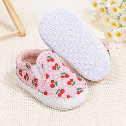 Morbido Infant Baby Boys Girls Canvas Sneaker Toddler Slip On Anti Skid Newborn First Walkers Candy