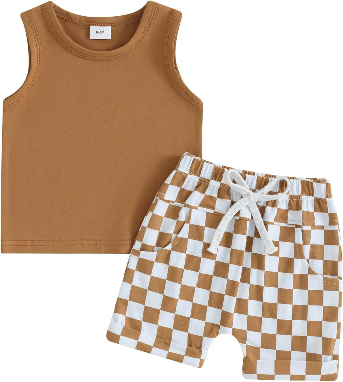 Kupretty Baby Boy Summer Clothes Sleeveless Tank Tops Vest T-Shirt + Casual Shorts Toddler Outfits