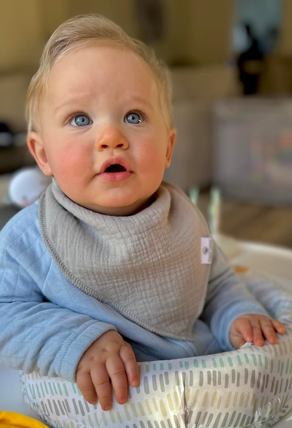 DiaperSquad's Baby Bibs for Drooling and Teething, Bibs for Boys, Baby Girl - Solid Cotton Baby