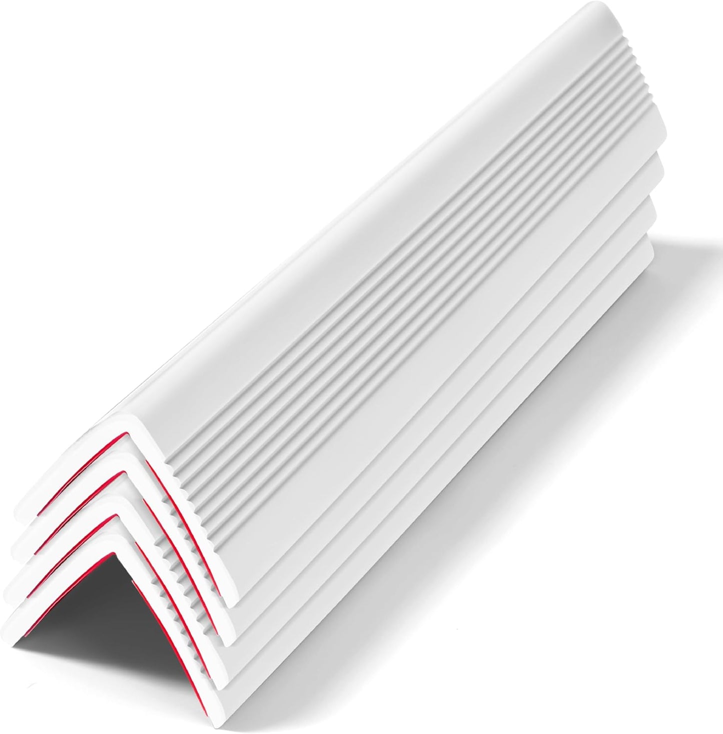 Wall Corner Protectors 4 Pack,1.57x1.57x23.62x0.12 inch PVC Double Side Proof Corner Guards for