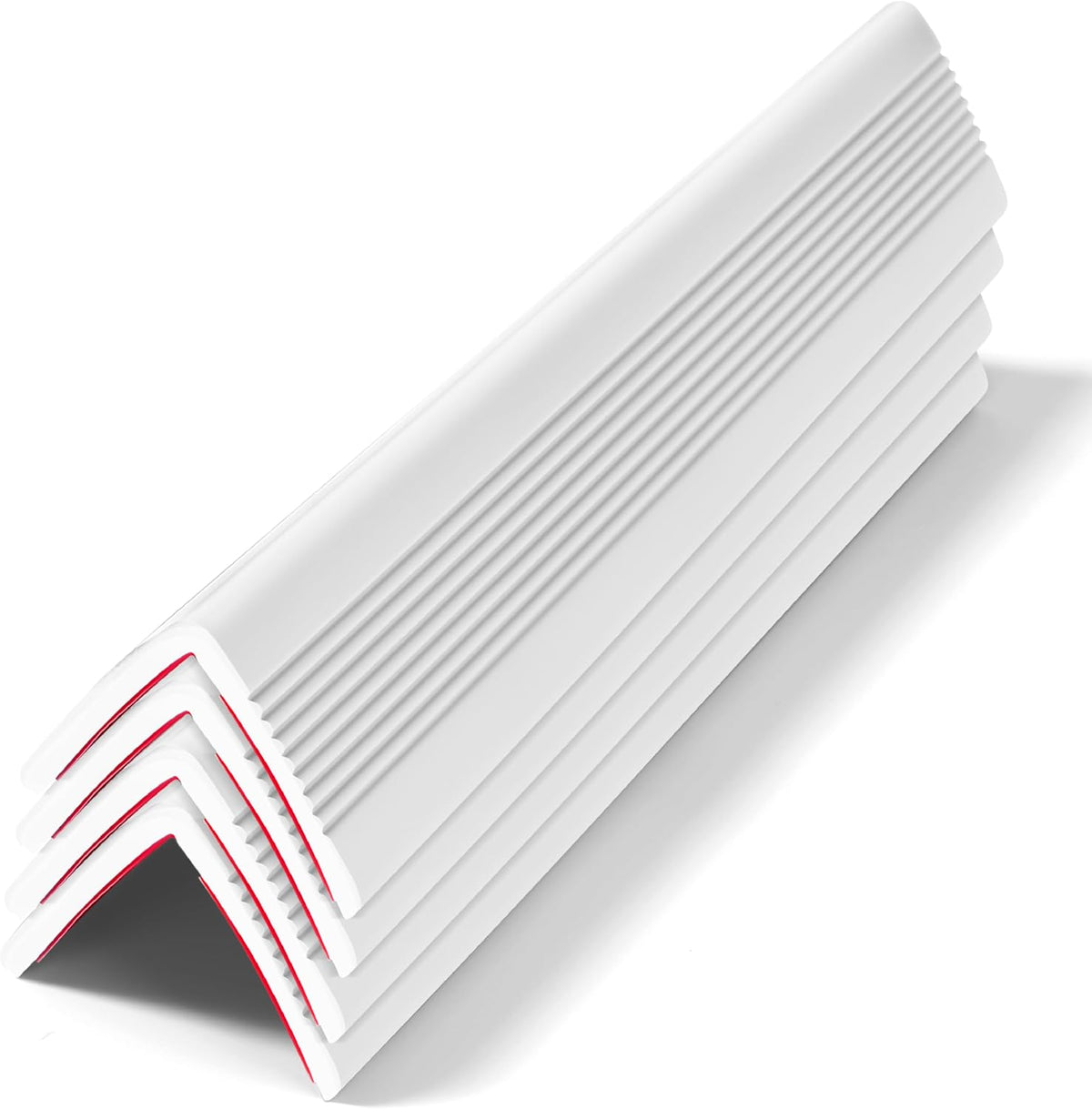 Wall Corner Protectors 4 Pack,1.57x1.57x23.62x0.12 inch PVC Double Side Proof Corner Guards for