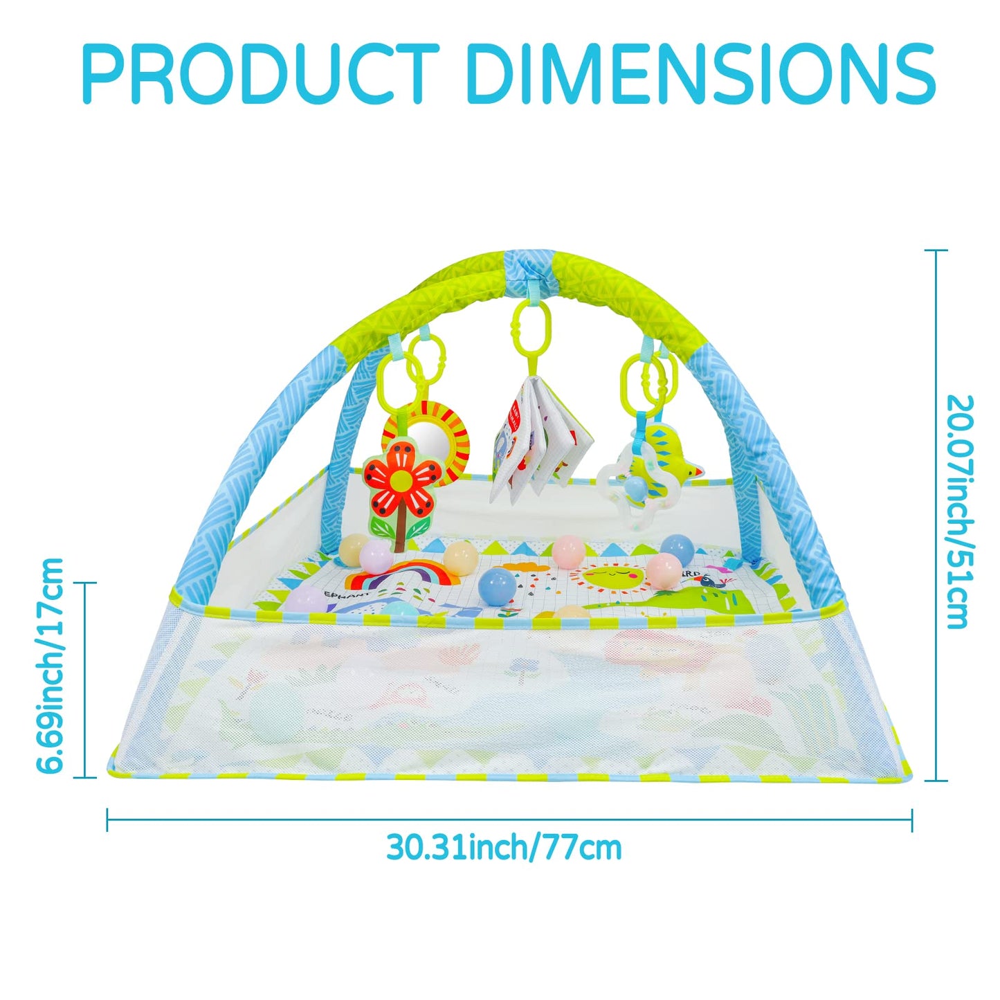 Dr.Rapeti Baby Play Mat, Baby Play Gym, Playmat & Floor Gyms, Baby Ball Pit