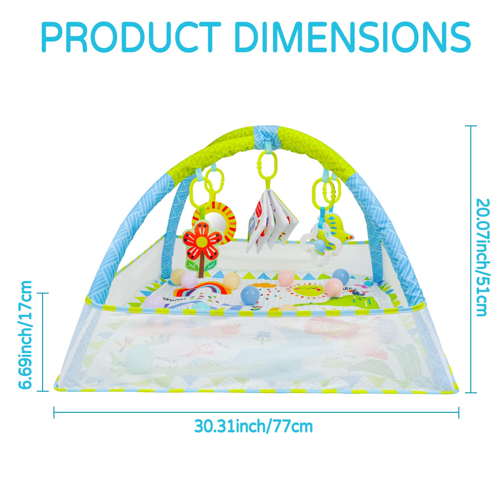 Dr.Rapeti Baby Play Mat, Baby Play Gym, Playmat & Floor Gyms, Baby Ball Pit