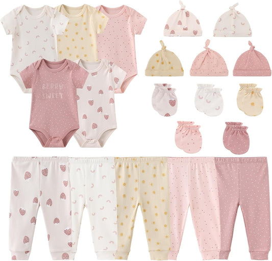 Unisex Baby Boy Girl Bodysuits Sets 20 Pack Cotton Casual New Born Clothes Comfort Infant Outfit