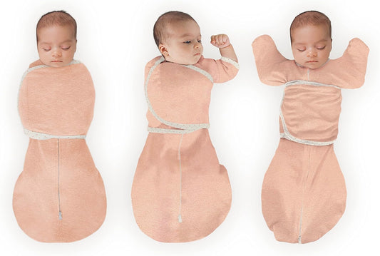 SwaddleDesigns 6-Way Omni Swaddle Sack Arms Up Swaddle for Newborn, More Options to Calm Startle
