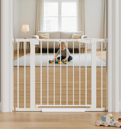 Cumbor 29.7-40.6" Baby Gate for Stairs, Mom's Choice Awards Winner-Dog Gate for Doorways, Pressure