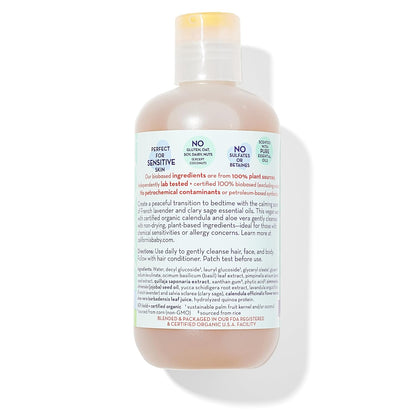 California Baby Calming Baby Shampoo + Baby Wash | 100% Plant-Based | Lavender Body Wash For