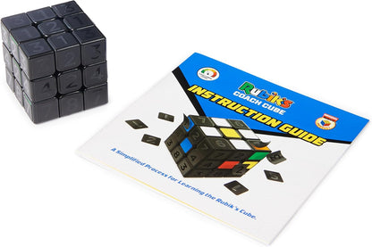 Rubik’s Coach Cube, Learn to Solve 3x3 Cube with Stickers, Guide, & Videos, Stress Relief Fidget
