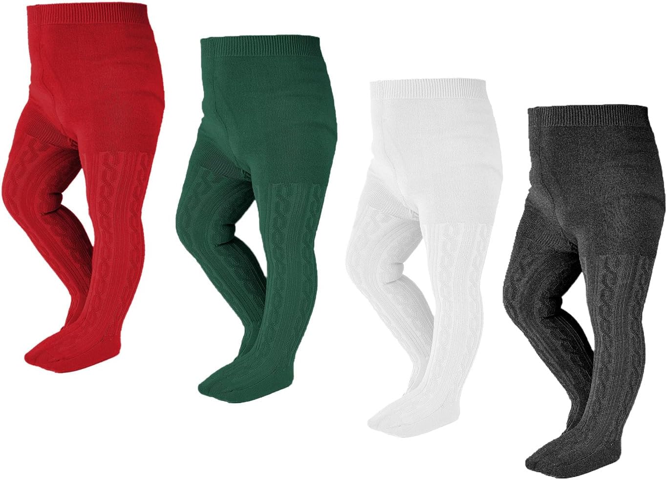 EPEIUS Baby Girl Tights Thick Cable Knit Leggings Stockings Cotton Pantyhose for Newborn Infant
