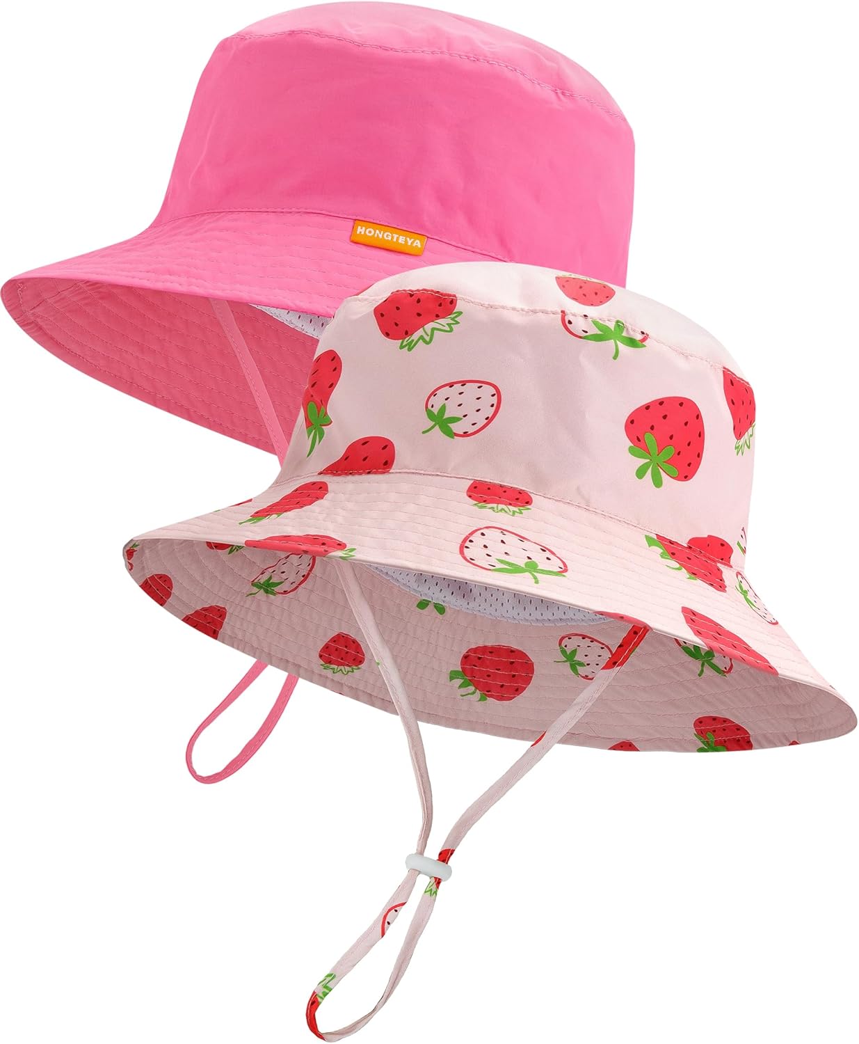 Baby Sun Hat Kids Summer UPF 50+ Toddler Bucket Hat Wide Brim Adjustable Beach Hats for Boys Girls