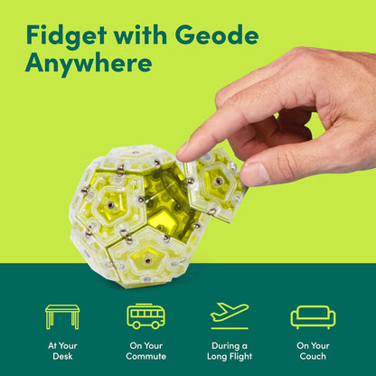 Speks Geode Sphere Magnetic Fidget Toy for Adults | Quiet Adult Sensory Toy for Stress Relief &