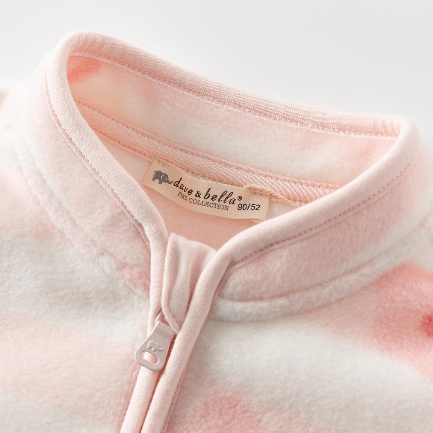 DAVE & BELLA Kids Printed Polar Fleece Jacket Toddler Baby Boys Girls Zip Up Long Sleeve Spring