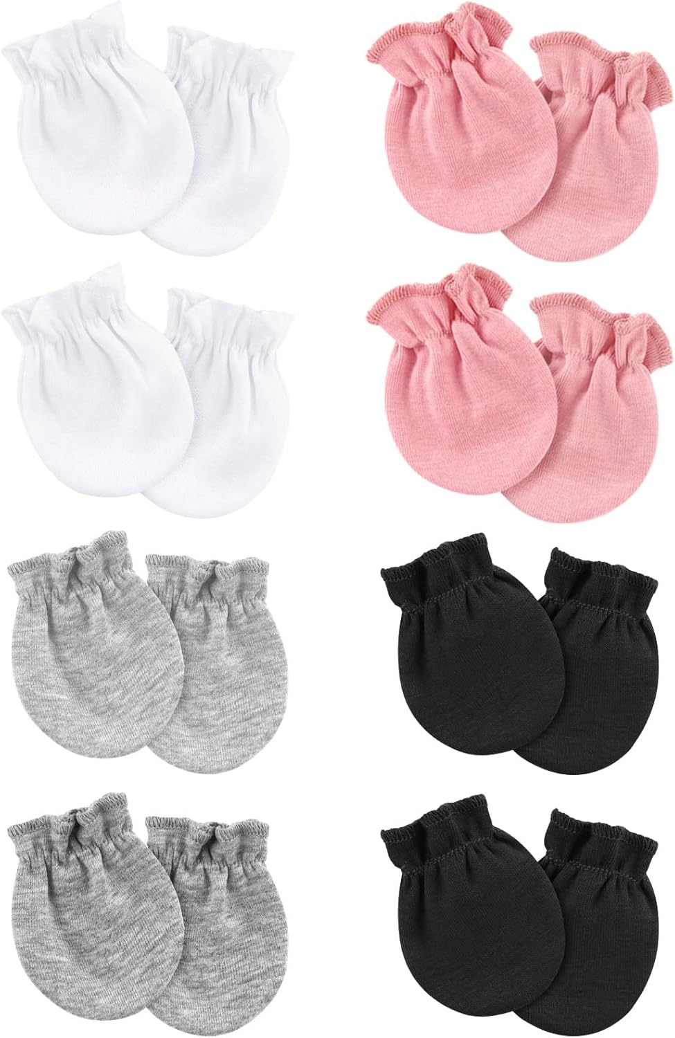 Newborn Baby Mittens No Scratch Cotton Elastic Wrist Gloves Infant Toddler Mittens for Baby Boy