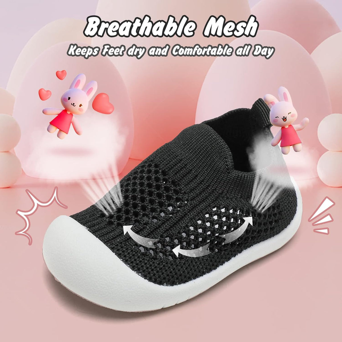 Charrost Toddler Baby Girl Boy First Walking Shoes Checkered Sneakers Sizes 3/4/5/6/7/8T. Soft
