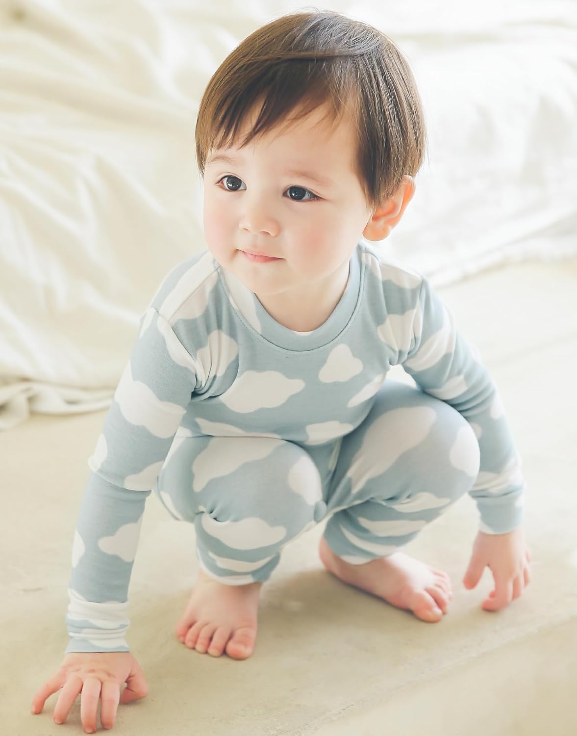 VAENAIT BABY 6M-12Y Kids Unisex Girls & Boys Soft Comfy Modal Tencel Sleepwear Pajamas 2pcs or 4pcs