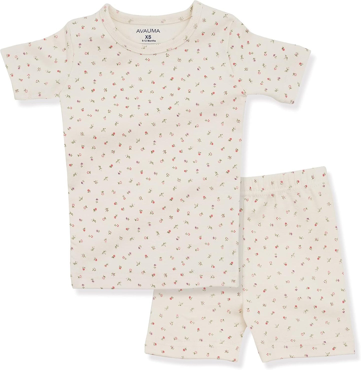 AVAUMA Baby Boys Girls Pajama Set 6M-7T Kids Cute Toddler Snug fit Pattern Design Pjs Cotton