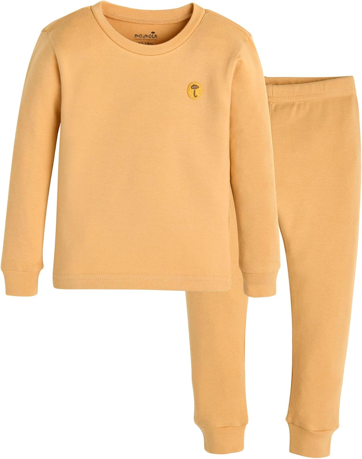moimoln 6M-8Y Modal Cotton Solid Soft Breathable Baby Toddler Boys Girls Snug fit Pjs Long Sleeve