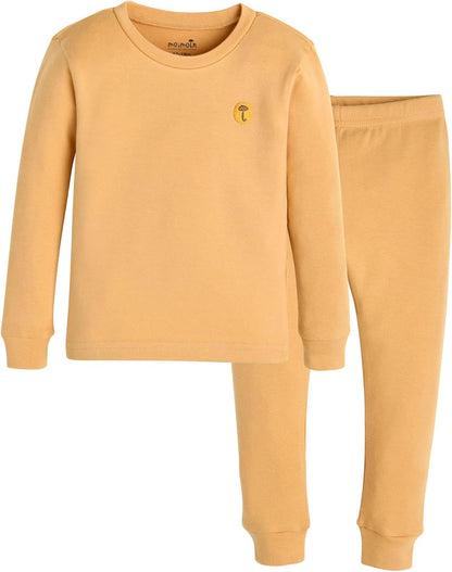 moimoln 6M-8Y Modal Cotton Solid Soft Breathable Baby Toddler Boys Girls Snug fit Pjs Long Sleeve