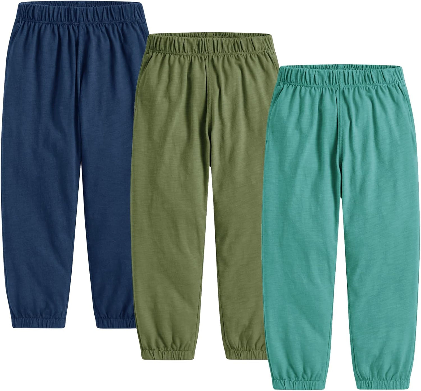 Toddler Boy 3 Pack Long Bloomers Baby Soft Cotton Basic Sweatpants Kids Summer Fall Solid Casual