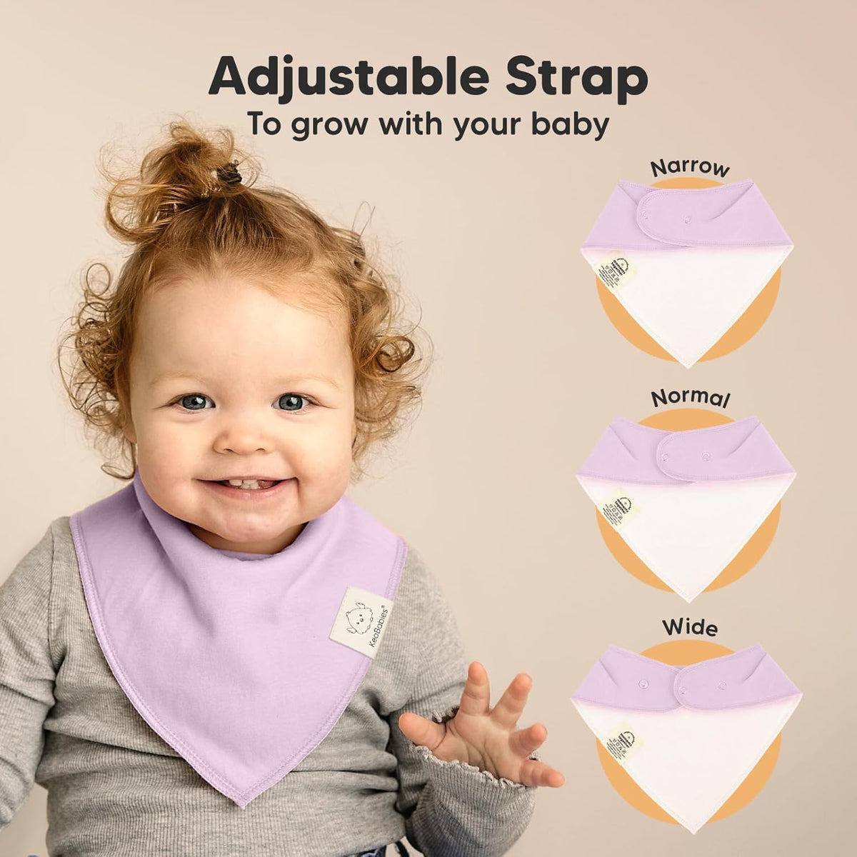 8-Pack Organic Baby Bandana Bibs for Girls - Super Absorbent Triangle Baby Bibs for Drooling and