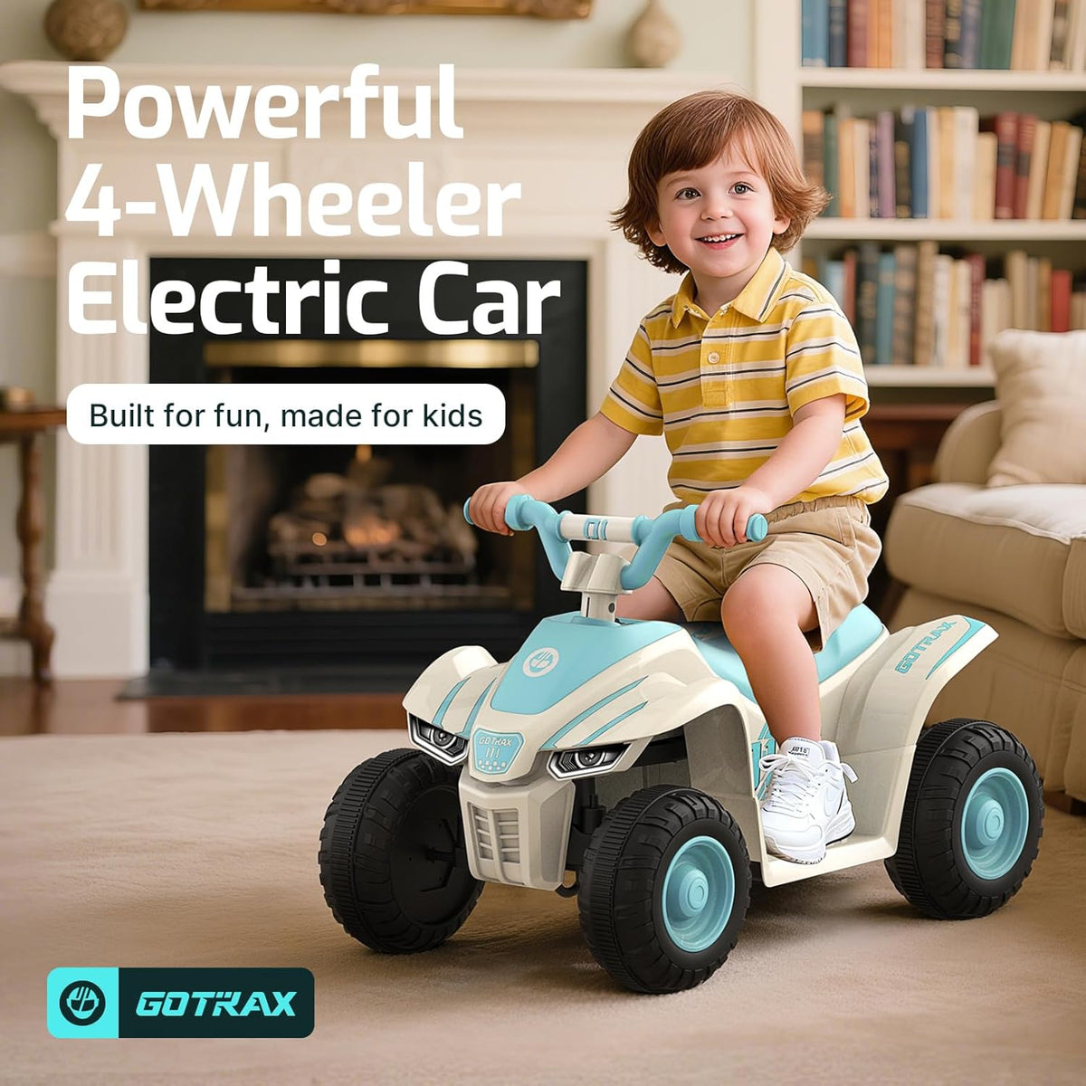 Gotrax RT1 Ride on Toys for Toddlers 1.5-3, Safe 12V Lead-acid Battery up to 80 Minutes